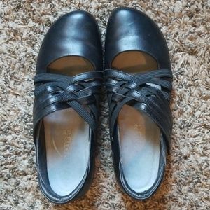 Naot Kawaka Black Leather Mary Jane Comfort Flats